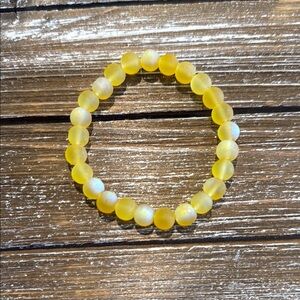 Yellow Beaded Bracelet